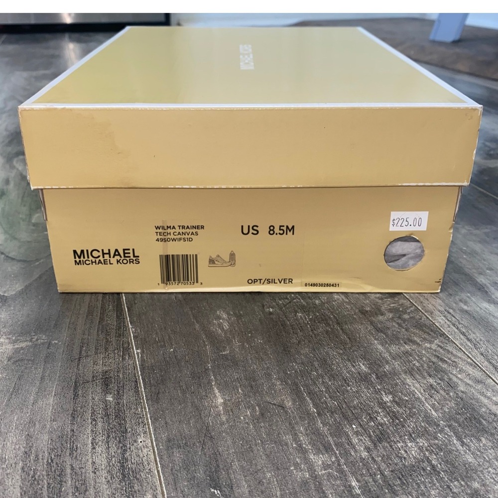 Michael Kors Wilma Trainers in Optic White Tech Canvas 8.5 Athleisure Glam - Picture 9 of 9